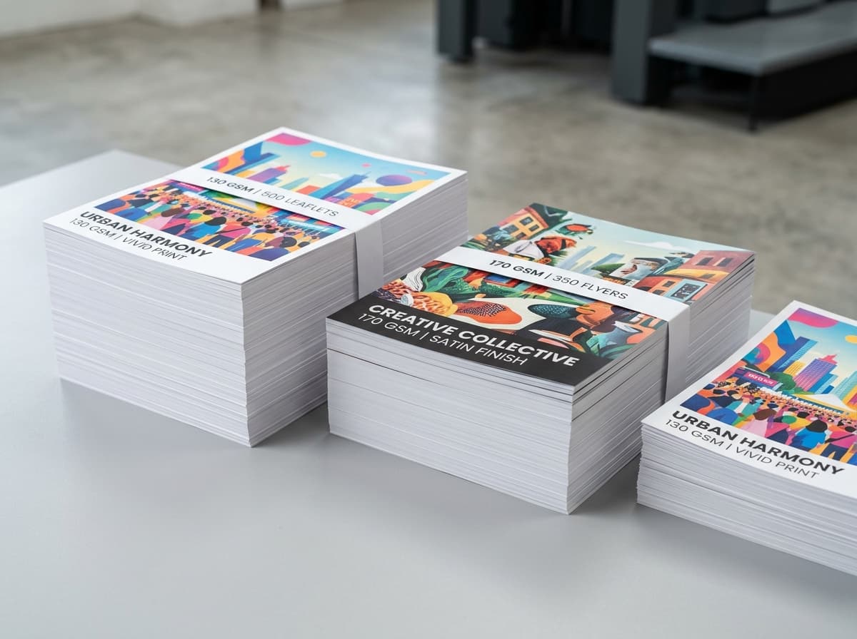 Commercial art paper flyers and leaflets in 130 and 170 GSM - Slide 4